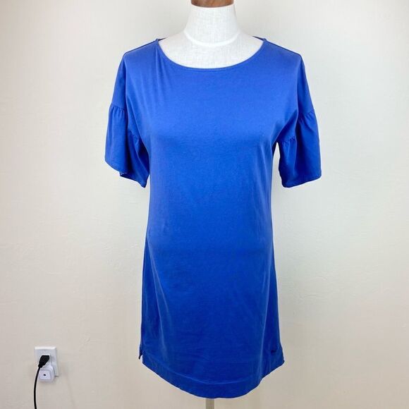 Vineyard Vines Scoop-Neck Shirt Dress - Blue - Picture 1 of 6